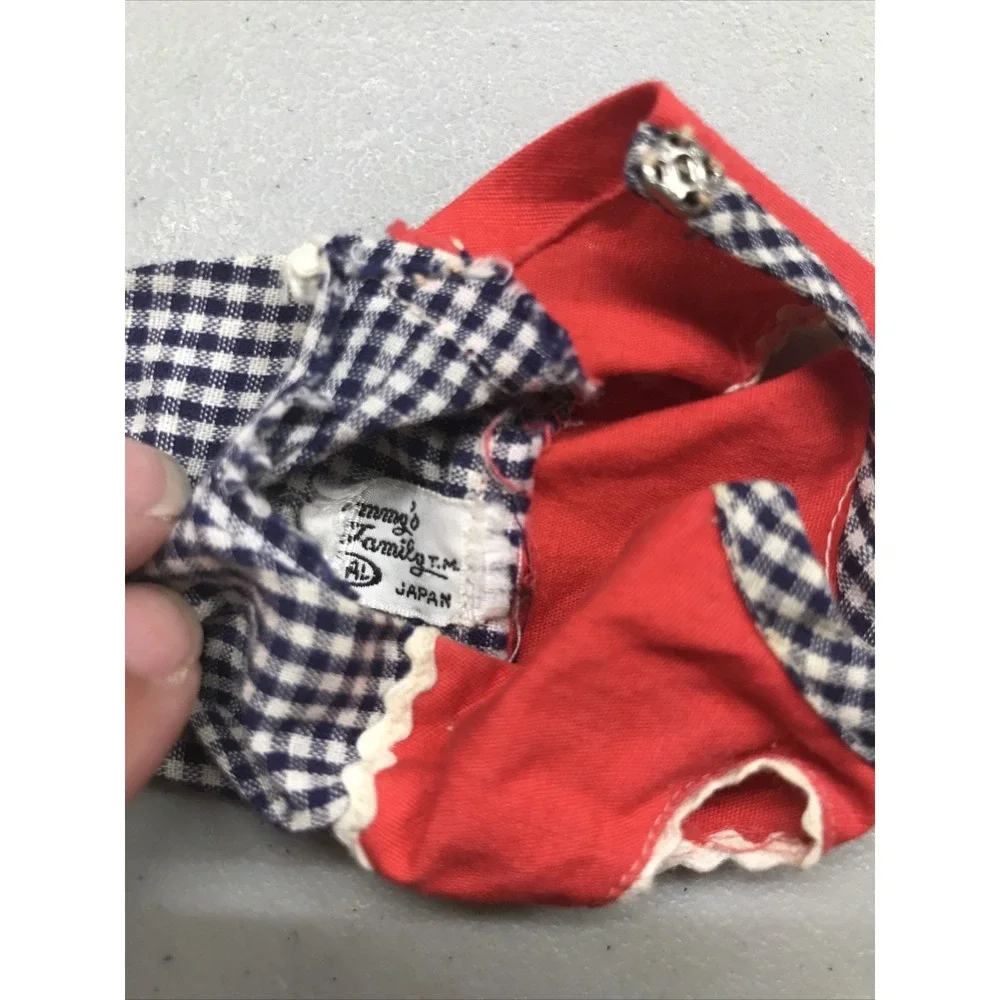 Vintage Pepper Doll Checked Romper with rick rack trim (#350) Tammy's Family